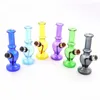 Mini f￤rgglada glas b￤rbara avtagbara r￶r kit torr ￶rt tobak filter metall sk￥l vattenpipe innovativ design hookah r￶kning shisha cigarett bong h￥llare