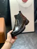 2023 Man Luxurys Designer Boots Gebreide rek Martin Boots Black Leather Knight Men Classic Short Boot Casual Shoes Rubber Outsole Elastic Webbing Comfort -E183