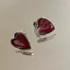 2022 New Stud Earrings Fashion Luxury Brand Designer Classic Heart Gemstone Earrings Wedding Party 925 Silver Pin High Jewelery with Box and Stamps