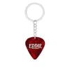 Keychains Punk Items Hellfire Club Guitar Pick Keychain Stranger Things Fashion Women/Men Red Key Chain Acessories Gifts Eddie Munson