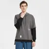 Sudaderas con capucha para hombre Wetailor Sudadera Hip Hop Pullover Streetwear Casual Moda Ropa Colorblock Algodón 221121