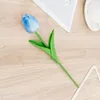 Декоративные цветы 1pc tulip искусственный цветок белый Pu Real Touch для домашнего украшения поддельные тюльпаны Латекс Букет свадебный сад декор 2022