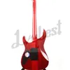 E-Gitarrenhals mit Lvybest-Logo, eigens entworfene Form, durchgehend verbundener Korpus, Oberteil mit Quilt Flame Black-Hardware