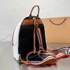 Designer-Rucksack, Büchertaschen, Rucksäcke, Damenrucksäcke, modische Farbanpassung, große Kapazität, Lederhandtasche, Schultertasche, 221111 Damen-Geldbörsen