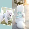 개 칼라 애완 동물 가죽 끈 트랙션 벨트 귀여운 만화 패턴 강아지 통기성 조끼 하네스 및 개 고양이 액세서리 S-XL
