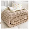 Одеяло зимнее ягненка флисовой флисовой кровать с двойным слоем дома теплый шерпа мягкий диван Крышка бросается рожденные пленки детские беда 221119