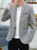 Costumes pour hommes Blazers Mode Casual Coton Slim Corée Style Costume Masculino Mâle Veste Vêtements Plus Taille 4XL 221121