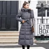 Femmes Down Parkas Femmes Automne Hiver Mode Brun Noir Chaud Épais Manteau Veste Oversize Vintage De Luxe À Capuche Longs Manteaux Parka 221121