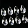 Chandelier Crystal 5PCS 30mm Prism Suncatcher Tear Drop Parts Hanging Pendant Beads Garland Home Wedding Decor Ornament 2 Holes