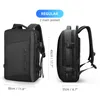 Designer Bag Mark Ryden 17 tum Laptop Väskor Ryggsäck Raincoat USB Ladda upp flerskiktsutrymme Male Bag Anti-Thief Mochila