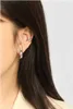 Hoop Earrings 925 Sterling Silver Earring Minimalistic Geometric Irregularity U Type Circle Ear Ring Geometry Personality Trend Female Jew