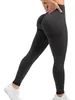 Leggings da donna Donna Allenamento senza cuciture Vita alta Push Up Donna Sexy Leggings da palestra Moda Sport neri 221121