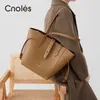 Дизайнерская сумка Женщины сумки сумки ковша сумочка расщепленная корова кожа элегантная винтажная ретро -дизайнерские дамские дам