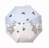 Simple Elegant Umbrellas Hipster Automatic Designer Luxury Sun Umbrellas Top Fabric Outdoor Travel Multifunction Windproof Products