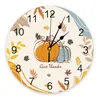 Zegary ścienne Zegar z dyni Nowoczesny design dekoracja salonu kuchnia wycisz zegarek domowy wystrój wnętrza