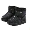 Warm Girls Snow Boots Sequined Kids Cotton Shoes Fashion Winter Boots for Childrem GC1816