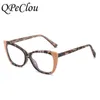 Sunglasses Frames 2022 New Fashion Patchwork Optical Anti-blue Glasses Women Vintage Leopard Computer Eyeglasses Female Oculos Spectacles T2201114