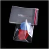 Emballage cadeau Emballage cadeau au détail transparent petit joint auto-adhésif sacs en plastique jouet bijoux sac d'emballage transparent cellophane refermable D DH90Y