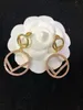 Women's Designer Hoop Earrings Pearl Pendant Fashion Jewelry Designers Diamonds Gold Hoops Earrings Luxury Unisex F Leeter Earring Studs Gifts FER6 --05
