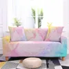 Chair Covers Colorful Thread Marble Pattern Printing Simple Elastic Sofa Cover 1-4 Seat Living Room SofaCover Furniture Decoration