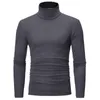 Herentruien Turtleneck voor mannen slanke elastische dunne pullover lente herfst breienmerk hoge nek trui 221121