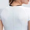 アクティブセット衣料品トップティーTシャツの女性短袖の女の子ジョガーTシャツを走る迅速にテクノロジースポーツ通気式フィットネスヨガ服sdfsdf