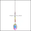 Hängen Colorf Rainbow Water Drop Shell Formprydnad Hängen Heminredning Giftfönster Vägg Hängande kristaller Chakra Garden Leverans DHXW7