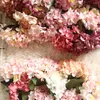Kwiaty dekoracyjne sztuczny kwiat hortensja gałąź domowe dekoracja ślubna bukiet bukiet road ołów jedwabne fake kwiatowe dekorenty imprezowe