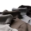 Herrtröjor 6-färg Turtleneck tröja manlig höst och vinterstil mode casual smal passform fast färg värme pullover märke 221121