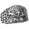Oude zilveren vraatzuchtige rijkdom Bandringen imitatie diamanten Ring Meisje klassieke mannen Titanium staal ontwerper voor vrouwen luxe geschenken vrouw meisje sieraden