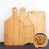 Chopping Blocks Redond Wooden Rutting Board Kitchen com alça de alimentos de madeira maciça pizza pão frutas podem pendurar 221121