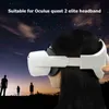 Oculus Quest 2 VR 엘리트 스트랩 편안함을위한 조절 가능한 후광 스트랩 지원 지원 현실 액세스 증가 가상 H220422