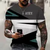 T-shirts pour hommes Chemise de marque KYCK Doux et confortable sans toucher le T-shirt col rond décontracté en vrac avec impression 3D 6XL