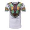 Heren t shirts Afrikaanse dashiki t-shirt mannen mooi merk etnisch bedrukte shirt met korte mouwen homme casual hiphop streetwear tops