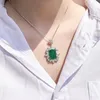 Wong Rain Vintage 100 925 STERLING SILP CRÉATION MOSSANITE EMERALD GEM STAIL MARIE COLLER PRODICAL