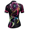 Racingjackor kvinnors cykeltröja dublett pro Team Mountain Sleeve Summer Road cykel komfort andas snabbt torrt