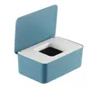 Desktop-Aufbewahrungsbox, Feuchttücherbox mit Deckel, nasses Papiertuch aus Kunststoff, Bürodichtung, Staubmasken-Absaugung
