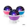 Party Decoration Party Decoration Rotating Night Light Projector LED SPIN STARRY SKY STAR LAMP LEVEEL LEVERY HOME GARDEN FESTIVE SUP DH9HE