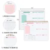 Anteckningar som inte är daterade veckoplanerare Daily Agendaas Notebook Organizer Binder Journal med Habit Tracker to Do List School Office Supplies 221119