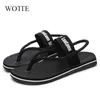 Wote Sandali Uomo Sandalia Hombre Sandali gladiatore per uomo Estate Scarpe da spiaggia romane Infradito Slip Flats Pantofole Scivoli J220716