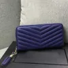 Lyxdesigners klassiska plånbok med låda högkvalitativa lady handväska flip clutch yslybag grossist