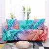 Chair Covers Colorful Thread Marble Pattern Printing Simple Elastic Sofa Cover 1-4 Seat Living Room SofaCover Furniture Decoration