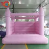 Atividades de Jogos Atacado PVC Branco PVC Trampolins Inflável Castelo saltitante Lua Bounce House Centro de casamento de noiva saltando para crianças e adultos