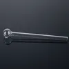 Clear Smoking Pipes Accessories 3 Types Length Pyrex Glass Oil Burner Dab Oil Rigs For Hookahs Water Bong Handful Tube Pipe SW38