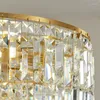 Lampadiers oro di lusso moderno illuminazione lampadario moderno per soggiorno lampade a led in cristallo decorazione casa cistal lampade appese