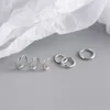 Boucles d'oreilles Huggie en argent Sterling S925, plaqué or 18 carats, diamètre interne 7, 8, 9mm, boucles d'oreilles en Cz, bijoux pour femmes