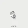 Completa retro banda anéis imitação anel de diamante menina clássico masculino titânio aço designer para mulheres presentes luxo mulher menina jewlery
