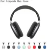 AirPods için Max AirPod Kulaklık Aksesuarları Solid TPU Silikon Sevimli Koruyucu Kulaklık Kapağı Apple Kablosuz Şarj Kutusu Şok geçirmez Kılıf