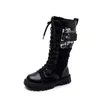 Boots Girls Winter Winter Fashion Show Princess Shoes Outdior Non Slip Boots Boots Size 27 37 L221121