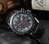 Men's Top Luxury Brand AAA Grandmaster Chime Double Face Wrist Watch Belt Quartz Movement Men's Retro Casual Watch With Gift Box